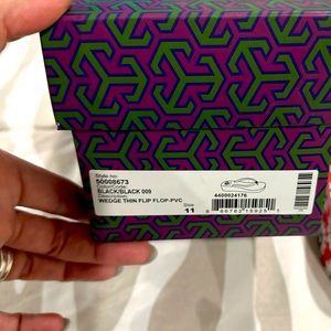 Tory Burch Wedge Flip Flop, never worn size 11.